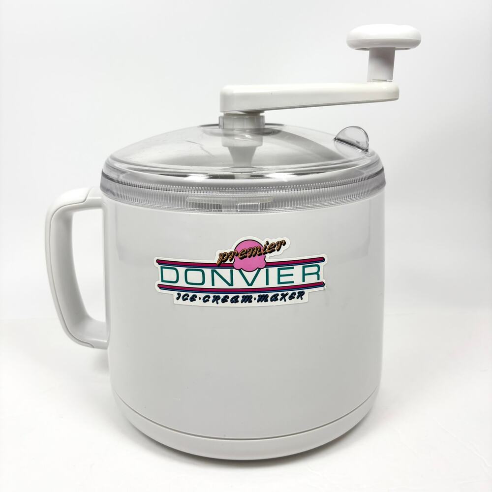 Donvier Premier Ice Cream Maker 1 Quart /2 Pints Hand Crank Manual Made in Japan